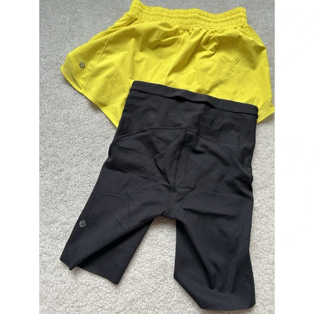 Lululemon Women's Size 4 6 Piece Athletic Clothing Lot Leggings Shorts Tops Tank